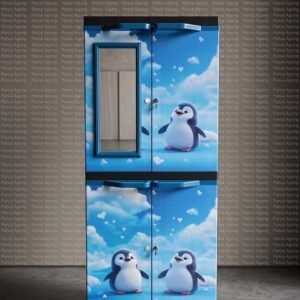 PolarKids Dream Wardrobe – Lemari Pakaian Anak Premium Motif Penguin Sky Blue Series